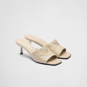 Prada
Antiqued Nappa Leather Sandals